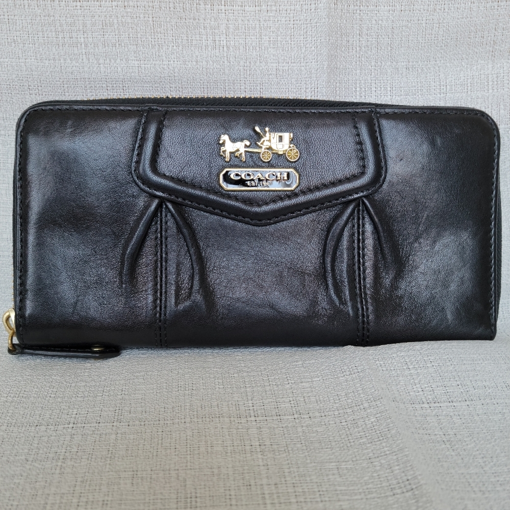 Coach zip around wallet